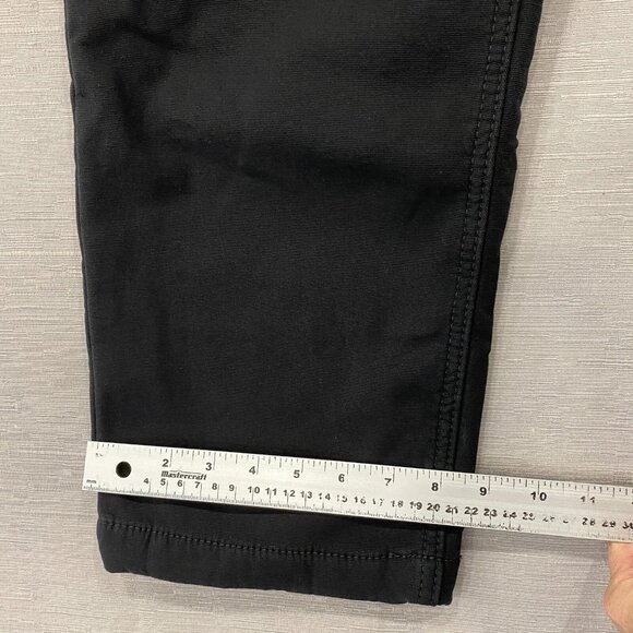 CAT Caterpillar Work Pants Mens 38 x 30 Black Canvas Fleece Lined Insulated - Picture 8 of 12